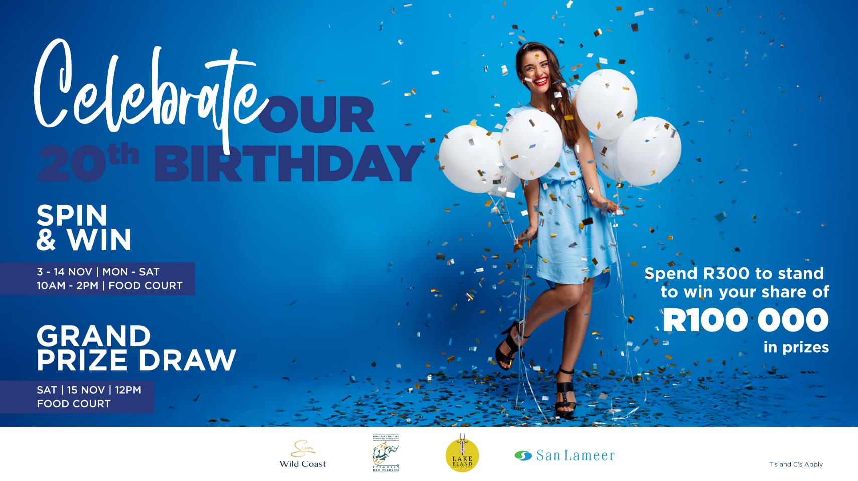 20th Birthday Spin the Wheel competition